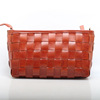 Fashionable leather woven genuine retro one-shoulder bag, genuine leather