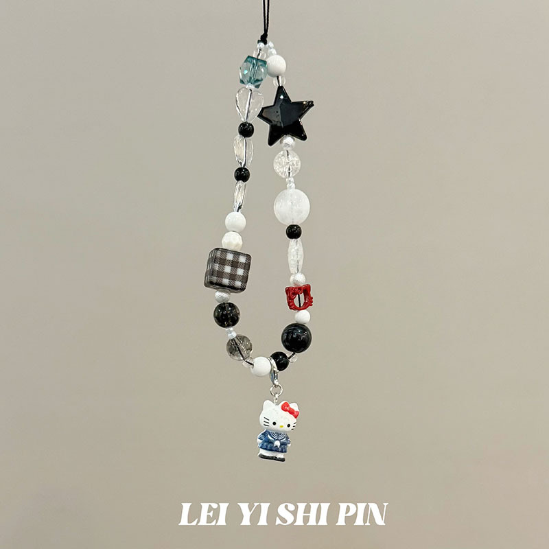 [Mel Peach Oolong] nuevo diseño de cuentas dulces nicho hermosa cadena de teléfonos móviles de cuentas de alta gama cadena de teléfonos móviles