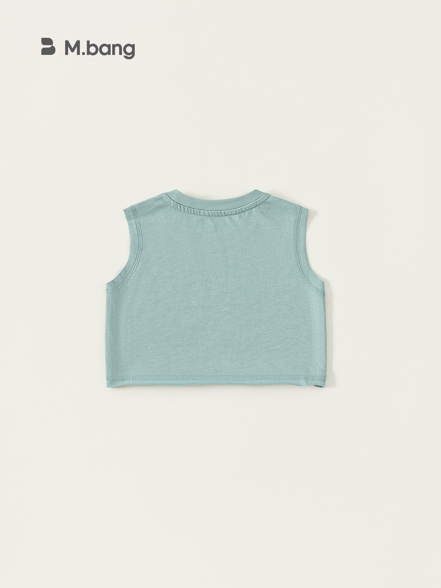 Youbao ropa para niños tops de verano para niñas moda para niños cuello redondo con estampado de lazo en el interior chaleco para niñas