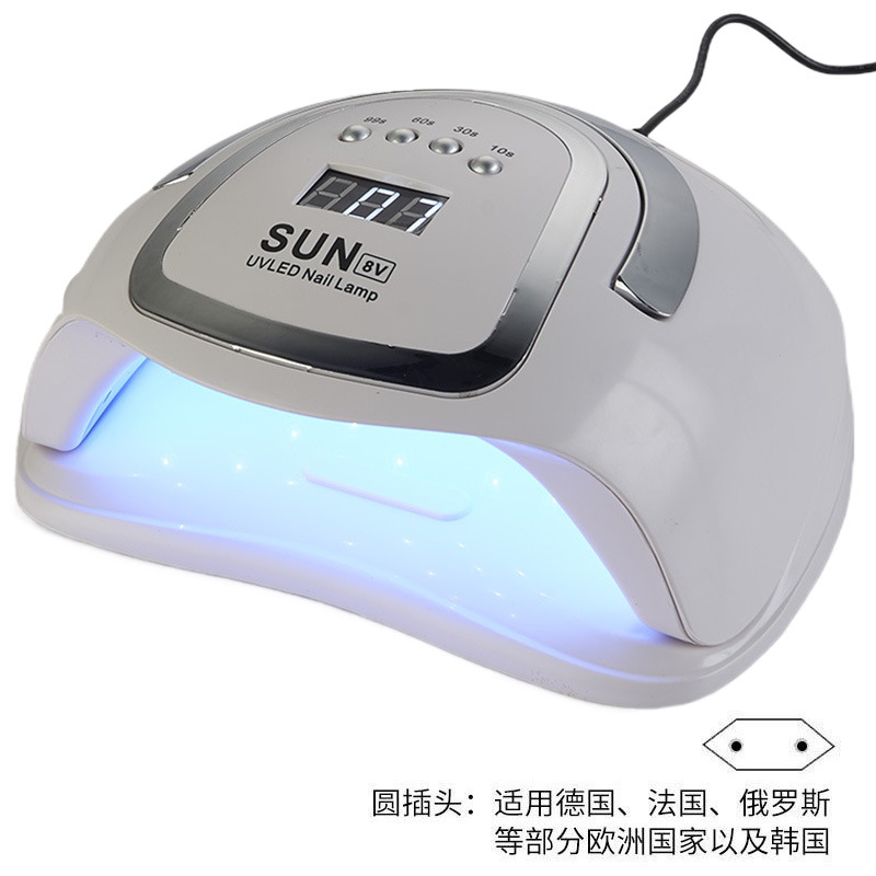 Lámpara de manicuras 192W luz de alta potencia UV + LED luz de manicuras