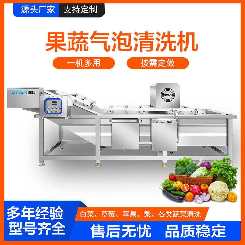 果蔬毛豆清洗机气泡冲浪酱腌菜清洗机辣椒清洗雪菜加工流水线设备