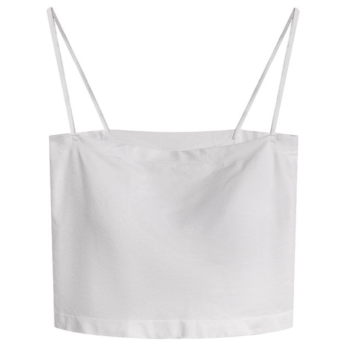1803 short solid color fixed cup beautiful back-wrapped chest student tube top with chest pad for outer wear bottoming anti-exposure underwear for women