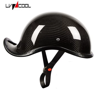 Motosiklet kaskı (dəbilqə), safety helmet, electric bike riding helmet - carbon-fiber-black-m