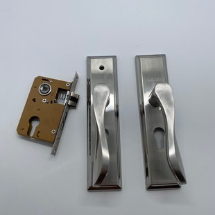 Stainless Steel Room Door Lock Double Tongue Handle Lock Small 5015.5 Hole Position