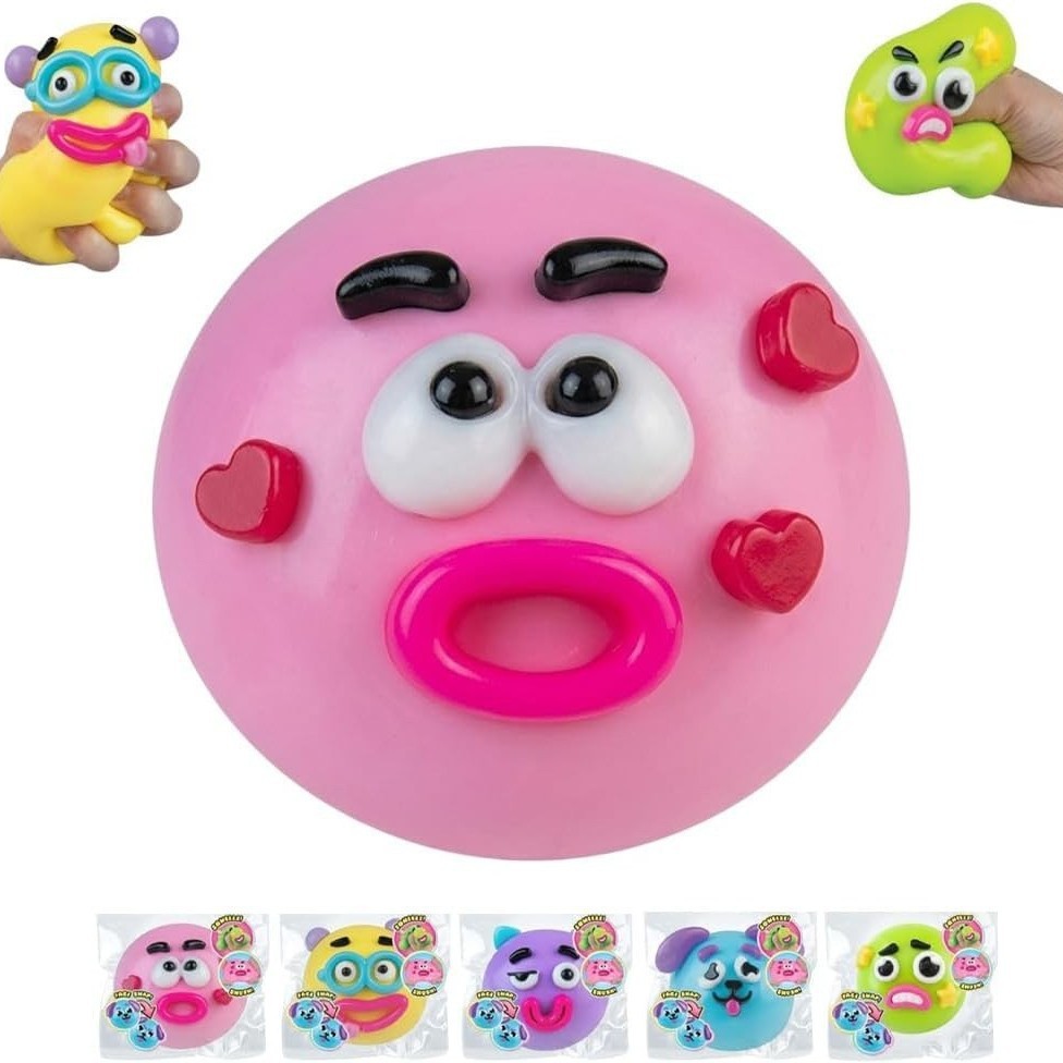 NUEVOS Smushers Squishy Curious Dog Face Intercambiable Slow Rebound Pinch Le DIY Juegos de reducción de presión en stock