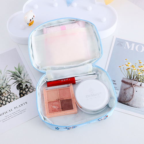 New cartoon menstrual bag portable student sanitary napkin large capacity storage bag small items portable waterproof small bag