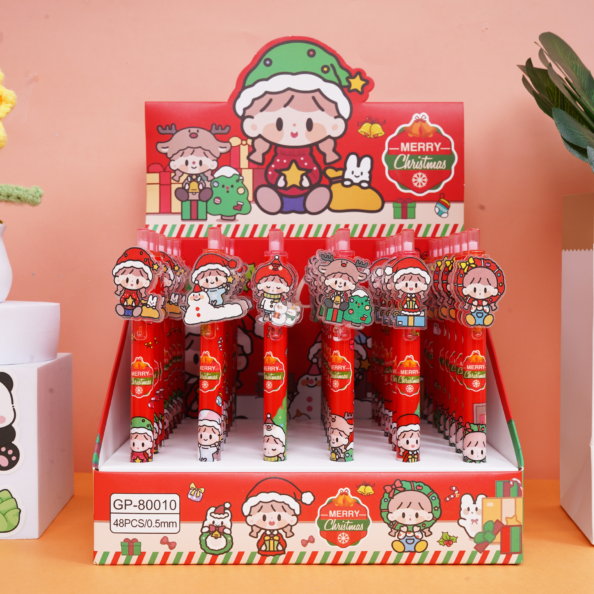 Caza de brujas cartón de dibujos animados K-POP bolígrafo neutro Lumi Zoey imagen de los estudiantes bolígrafo de escritura comercio exterior