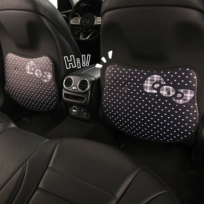 Seat Back Anti-Kick Pad with Bowknot, Chair back anti-kick pad