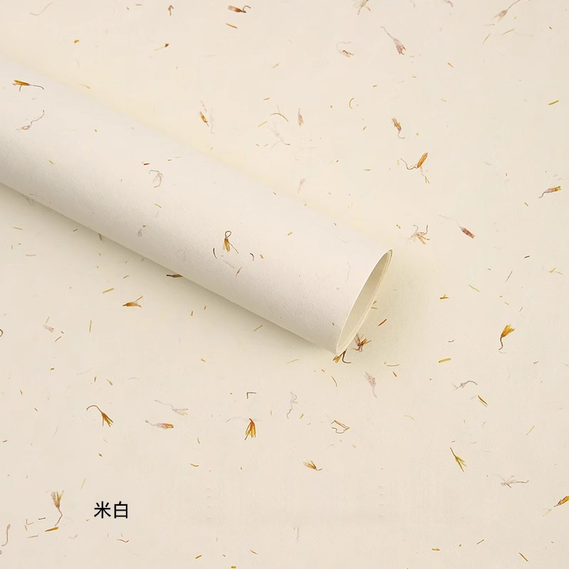 pétalos desgarrados mano Dongba papel embalaje de flores de alta textura materiales hechos a mano papel de envoltura de flores plantas creativas papel de arte al por mayor
