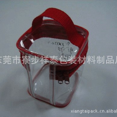 厂家生产东莞红色手提PVC软胶袋