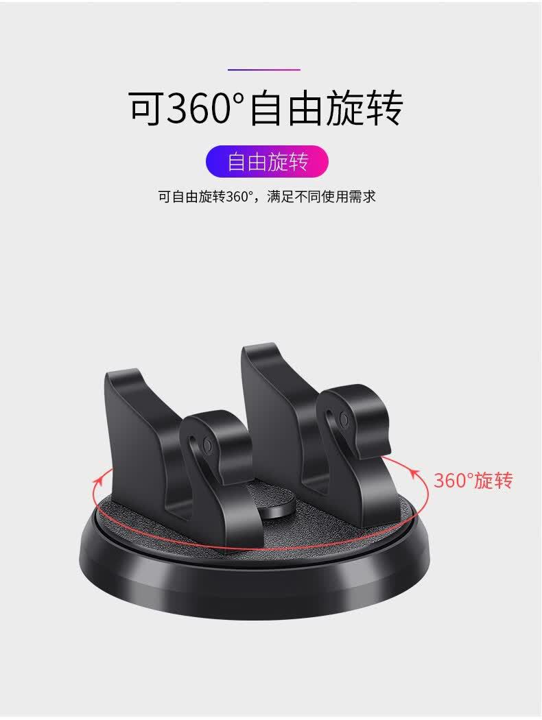Car-mounted mobile phone holder, multifunctional car navigation stand, rotatable for dashboard and rearview mirror, new upgraded model