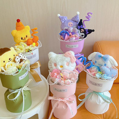 女の子の親友への誕生日プレゼント、サンリオのぬいぐるみ、小さな花束、七夕、バレンタインデー、子供の日のギフトのアイデア