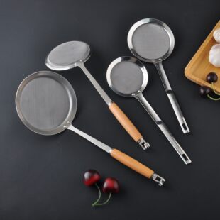 Austenitic stainless steel mesh colander, household hot pot scoop, filter foaming spoon, oil separator, oil separator, juice separator, soy milk