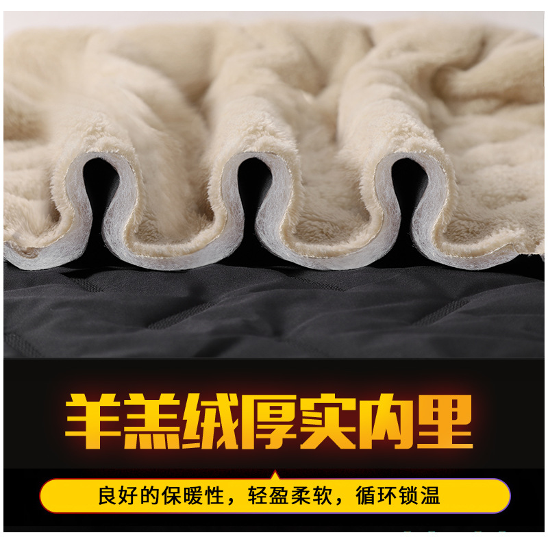 Pantalones de algodón de invierno para hombre, pantalones largos deportivos para exteriores a prueba de viento, ropa de invierno, pantalones de algodón gruesos, pantalones cálidos de lana de cordero