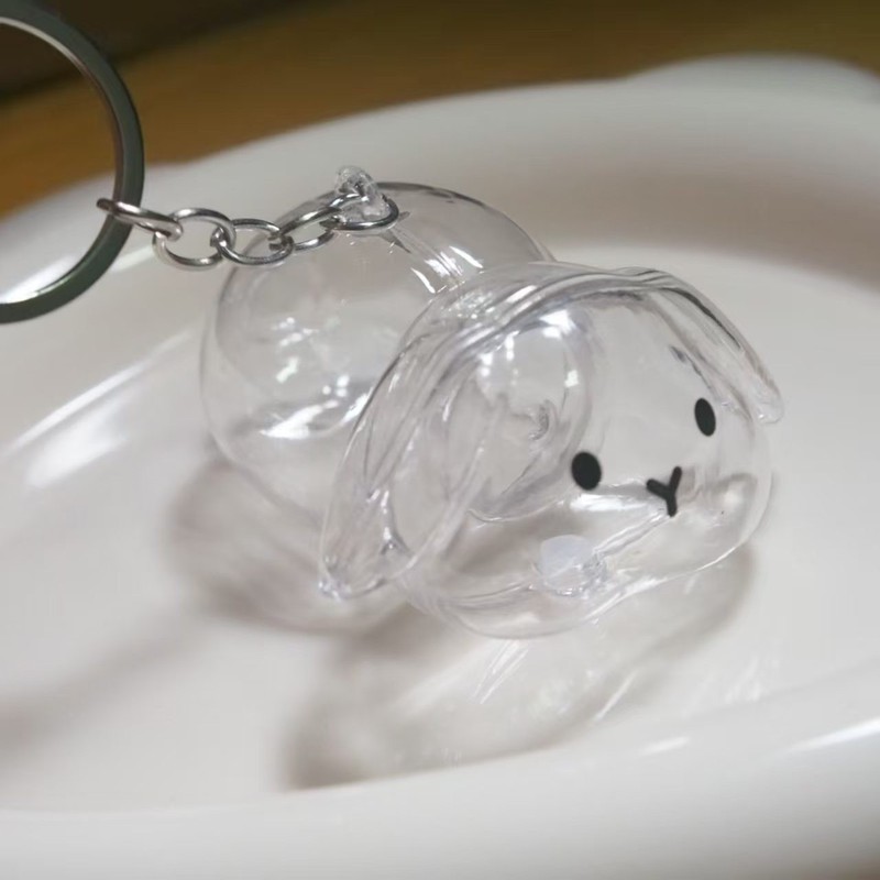 かわいい子犬透明毛収納ボックス動物毛玉カプセルペンダント装飾記念ダストボックスセットおもちゃ|undefined