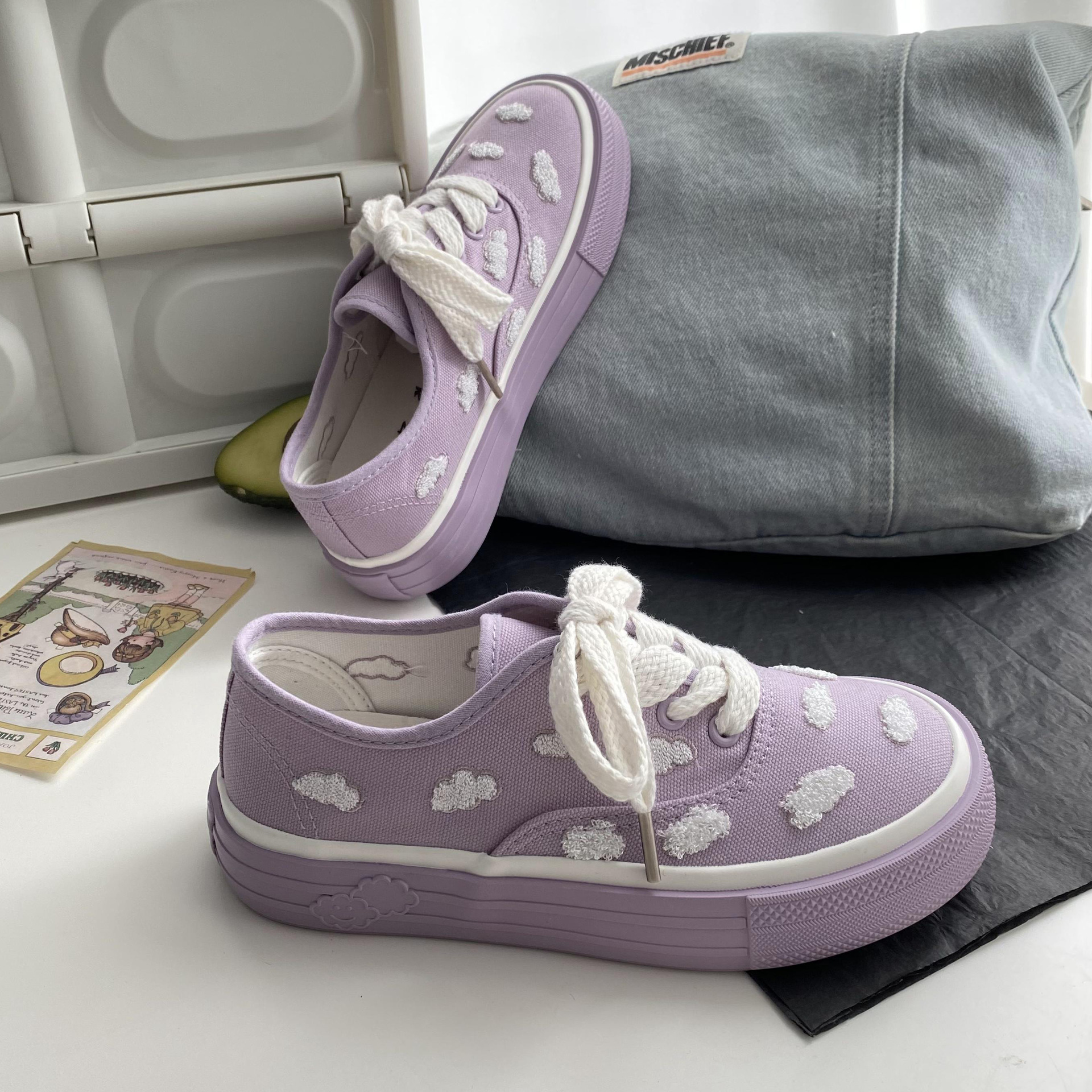 Zapatos de baloncesto para mujer Zapatos para caminar Zapatillas de deporte Lona de malla Calzado antideslizante fácil de limpiar_voghion.com