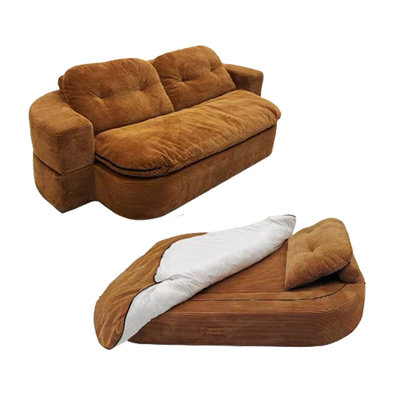 Sofá transfronterizo sofá de compresión sala de estar sofá cama convertible con edredón piso plegable sofá cama habitación