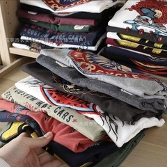メンズ半袖tシャツ卸売男性夏服の露店