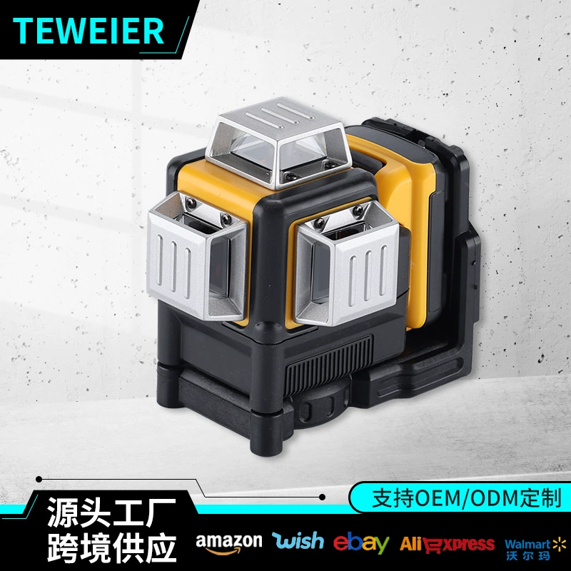 Внешняя торговля высокая точность автоматического выравнивания наружного зеленого света прибор для зазора трансграничный многофункциональный 12 линий лазерный набор уровня