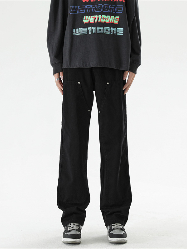 Xxbro ropa de hombre # primavera algodón puro verde militar mono de tala tendencia pantalones casuales rectos pantalones cleanfit