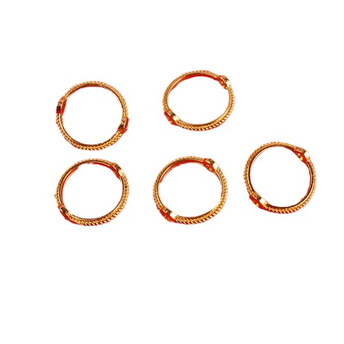 DIY jewelry accessory alloy electroplating multi-specification round ring gear bead ring bead straight hole string bead round ring