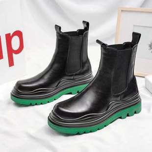 2024 Autumn and Winter New Martin Boots Men's Chelsea Boots Mid-Calf Chimney Boots Trendy Fashion Men's Boots Dropshipping