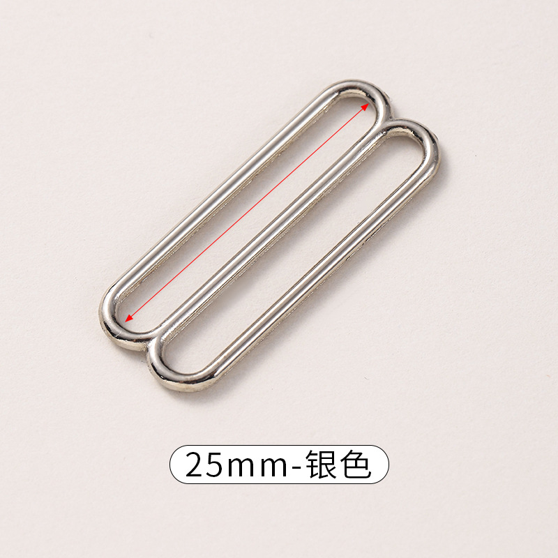 スポット金属合金ショルダーストラップ調整バックルブラジャーアクセサリーラウンド8と9の文字下着バックルサスペンダー調整バックル