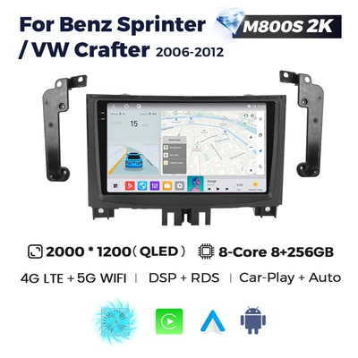 DVD Navigation Benz Sprinter Volkswagen - m800s-2k-8256-eight-core-full-network-communication