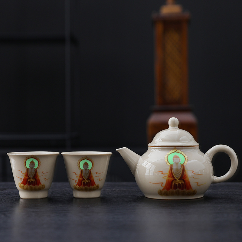 カップレトロ草木灰無相敦煌主人杯陶磁器家庭用工夫茶器個人お茶専用品茗|undefined