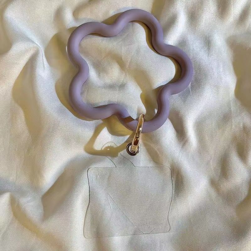 Estrella de mar de silicona pulsera de teléfono móvil corta anti-caída correa de muñeca universal accesorios de moda llavero en stock