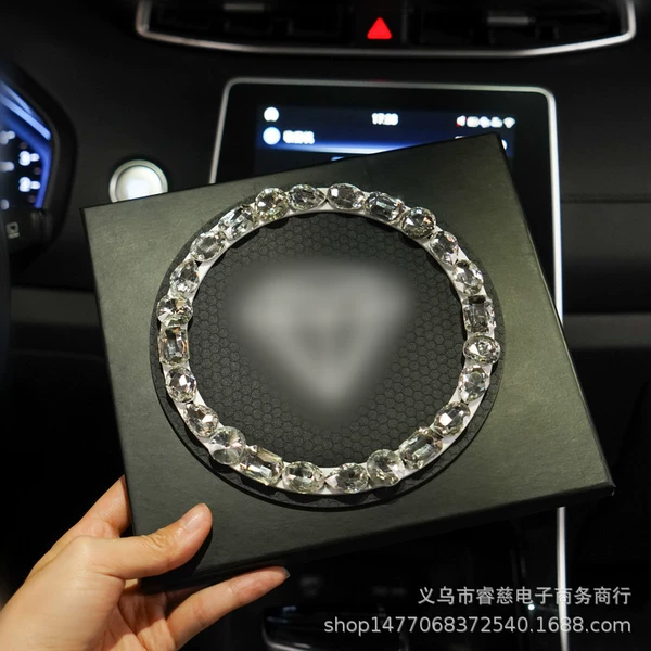 White round gemstone anti-slip mat+opp cardboard