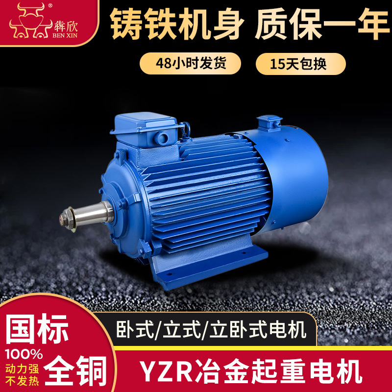 6极YZR三相异步电动机37-45kw55-75kw冶金及起重电动机双出轴批发