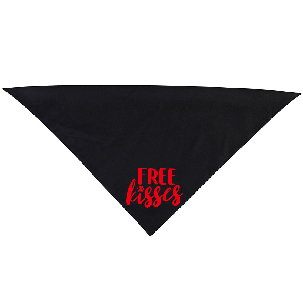 Fabricante en stock transfronterizo exclusivo nuevo Día de San Valentín mascota triángulo toalla mascota bufanda perro triángulo toalla