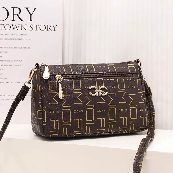 Small Square Bag Ins New Women's Bag Fashion Middle-Aged Simple Pu Versatile Shoulder Bag Women's Crossbody Small Bag