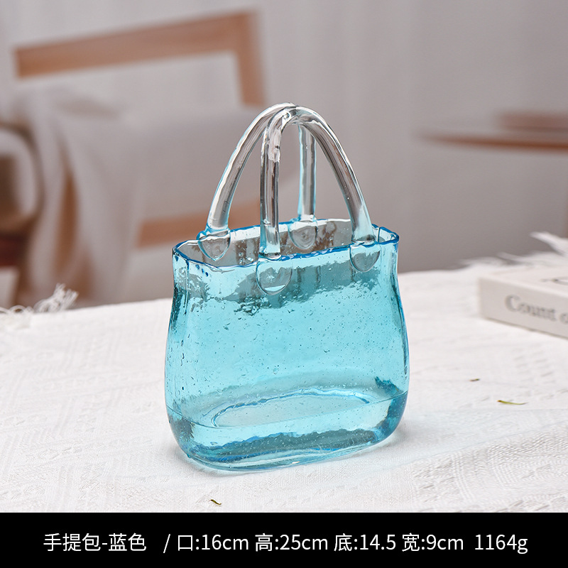 휴대용 버블 블루 꽃병