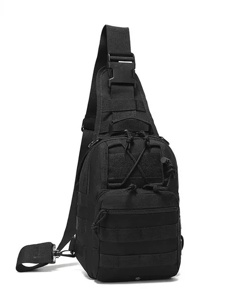 Cross-border in-stock Oxford cloth cycling bag, camouflage outdoor sports small chest bag, single shoulder crossbody outdoor tactical chest bag