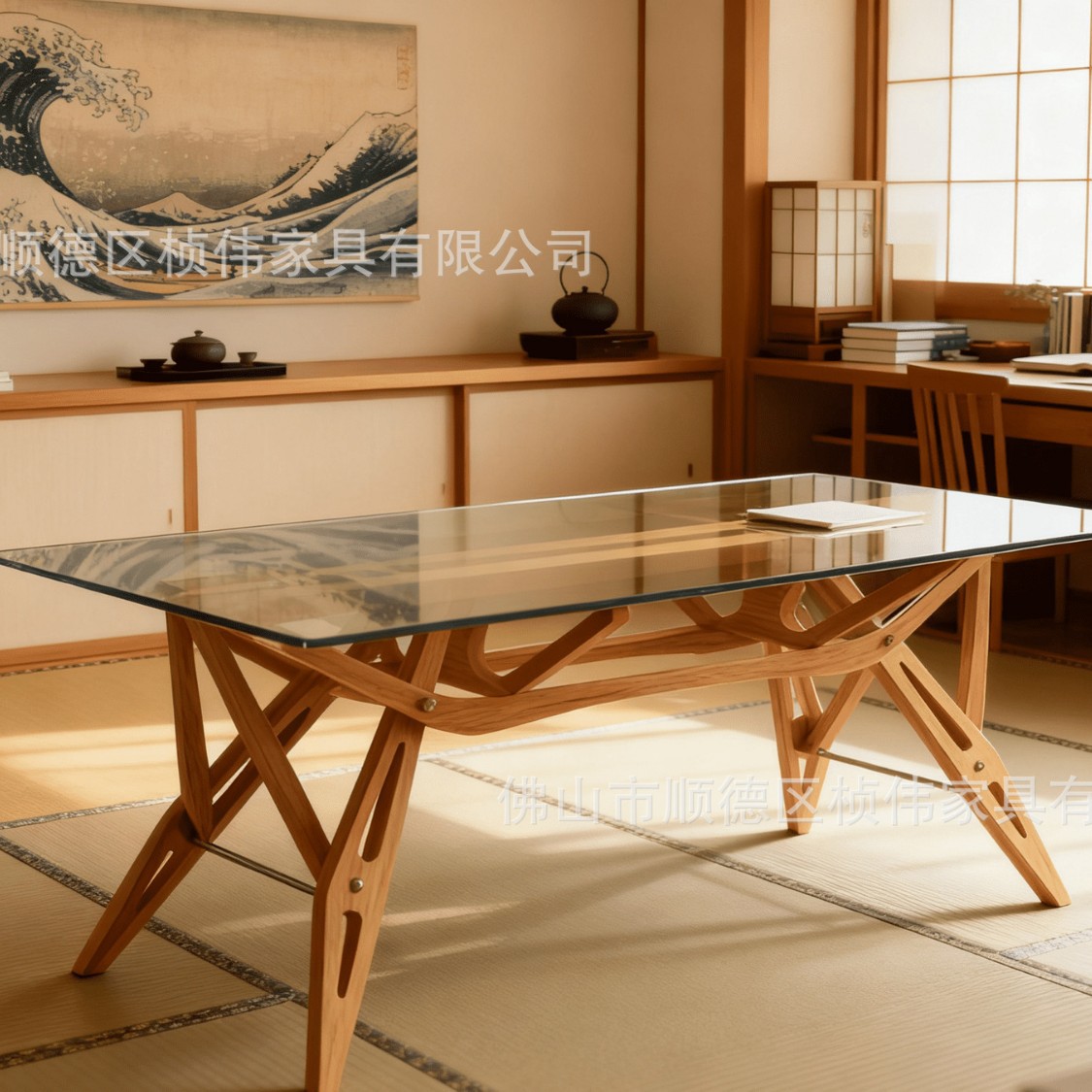 MOSHE意大利Zanotta经典设计REALE CM桌原版复刻玻璃书餐桌