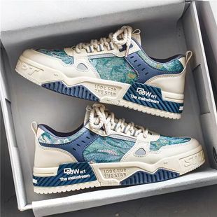 Men's Shoes Summer 2023 New Non-slip Canvas White Shoes Men's Trendy Shoes Breathable All-match Casual Sports Sneakers