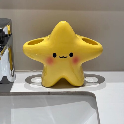 Cute Stars Electric Toothbrush Stand Home Bathroom Sink Toothbrush Storage Tub Toothbrush Base Bracket