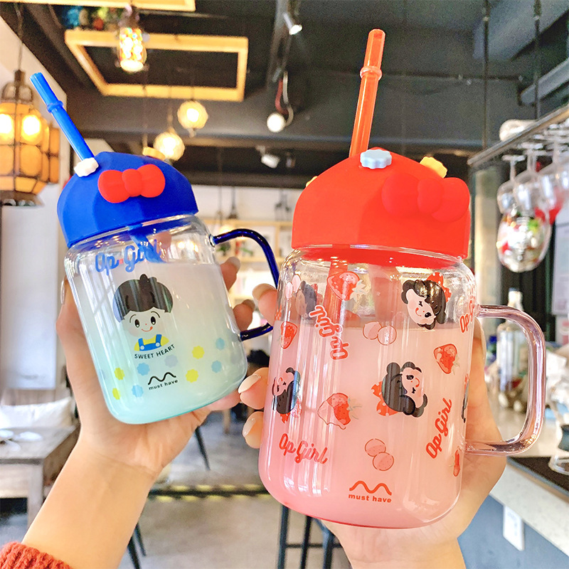 Cute Fashion Glass Water Cup display picture 2