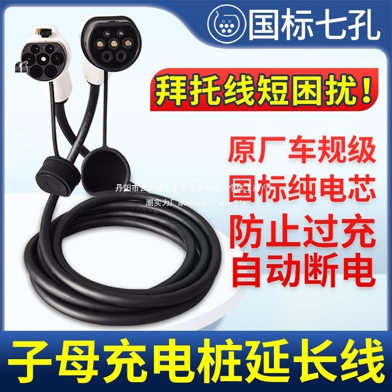 充大师新能源电动汽车比亚迪北汽欧拉充电桩延加长线原厂线16A32A