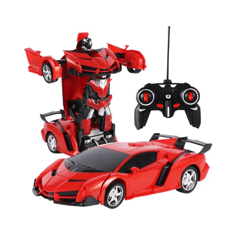 Transfronterizo de un botón de transformación de automóviles de carreras RC inalámbrico coche de control remoto juguetes para niños explosión de la red comercio exterior al por mayor