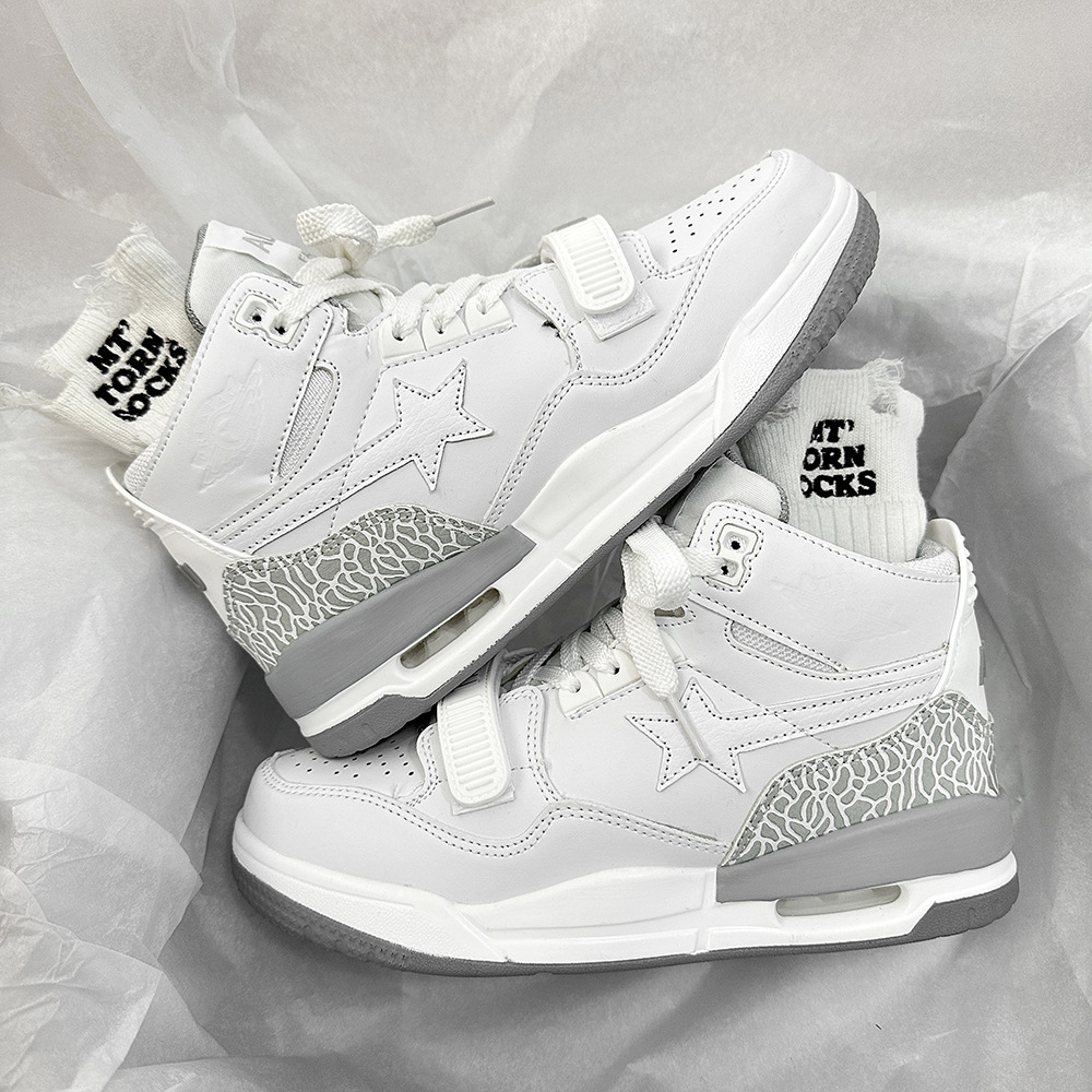 High top niche lightweight star air cushion board 2024 new spring versatile studt sports leisure shoes for _voghion.com