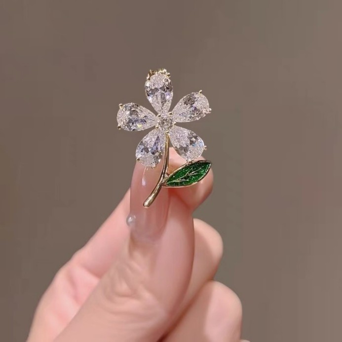 Exquisite Perlen Und Strass Schleifen Brosche Für Damen Anstecker_voghion.com