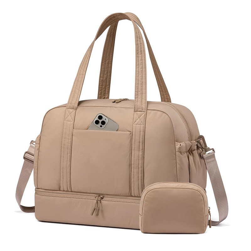 Amazon nueva bolsa de fitness de fin de semana para mujeres con zapato compartimiento bolsa de viaje con bolsa mojada bolsa de viaje bolsa de mano