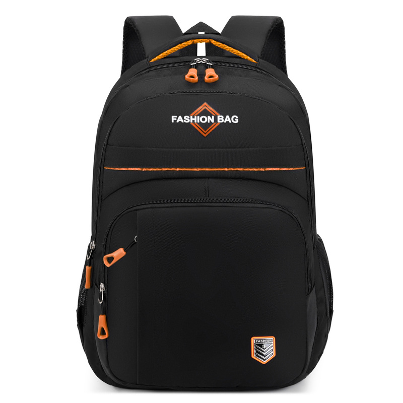 Mochila casual de color sólido para hombres de nuevo estilo, bolso de computadora de viaje de negocios de gran capacidad, mochila de estudiante de secundaria de moda