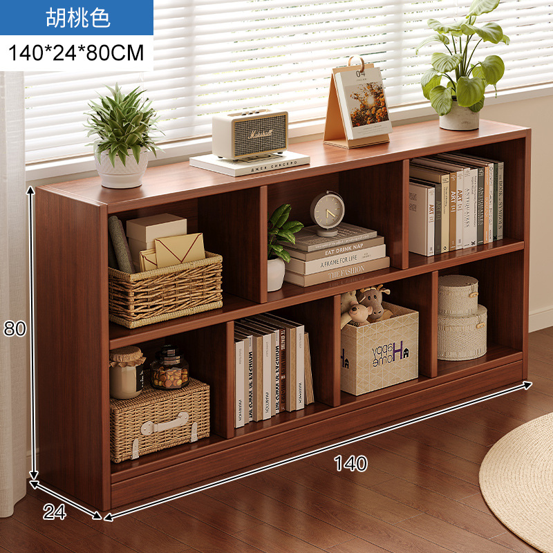 【층 높이 35cm】【높이 확장형】다크 월넛 140*24*80cm