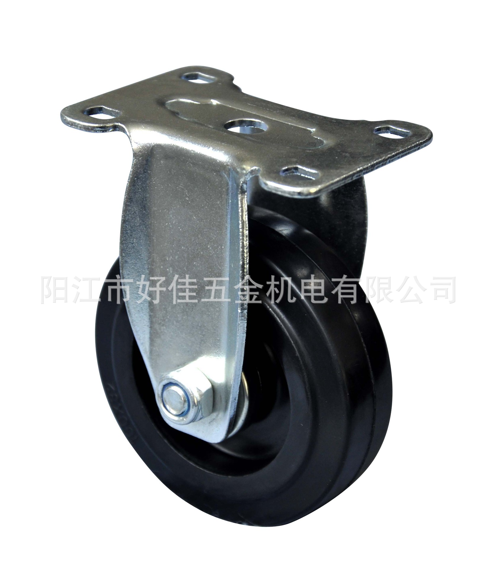 源头工厂直供100mm中型高弹力平板定向橡胶轮