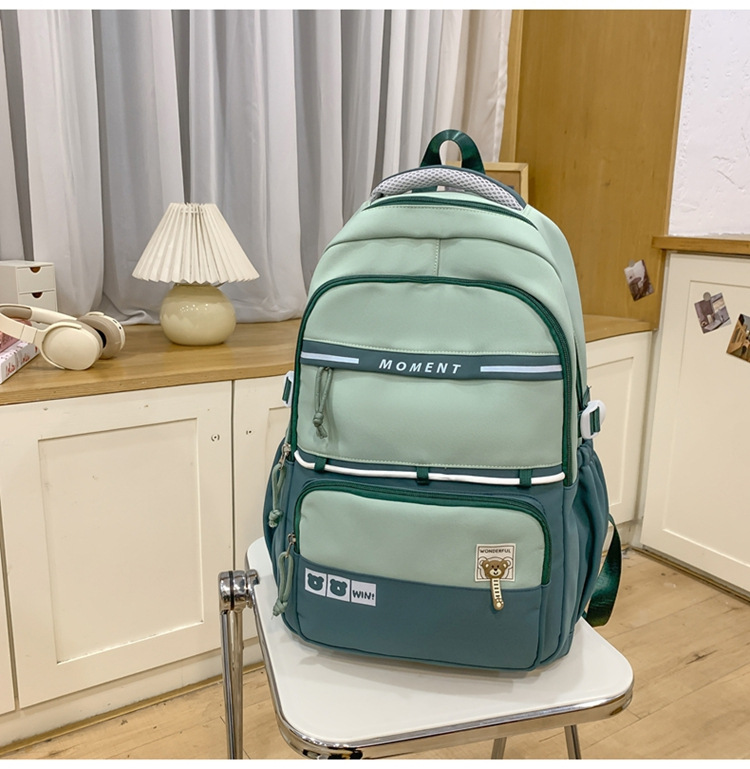 Nuevas mochilas casuales mochilas escolares transfronterizas para estudiantes de secundaria y secundaria mochilas escolares de moda para viajes al aire libre mochilas de estilo escolar