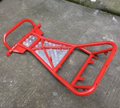 Complete Set of Frame Body | Motorcycle frame - black-frame-seat-cushion-without-wheels-or-rings